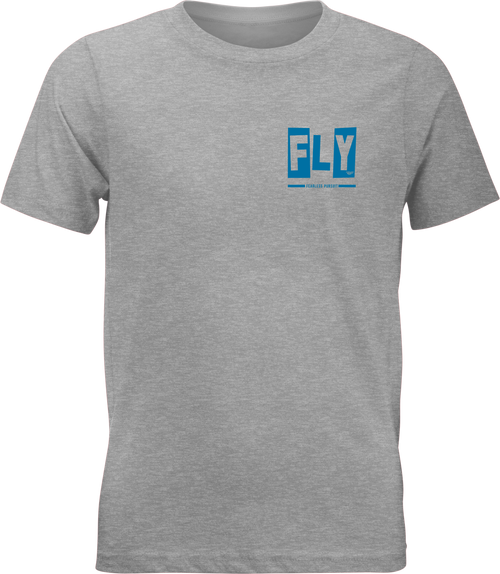 Fly Racing Youth Fly Punk Tee Grey YM - Premium Cotton-Polyester Blend T-Shirt
