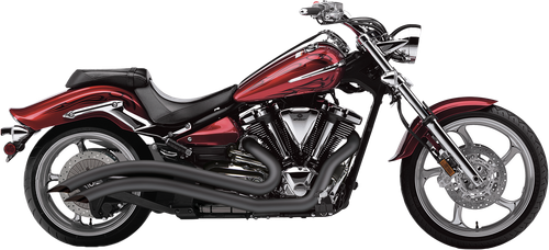 Cobra Speedster Swept F/S Black Yamaha Raider 2008-2018 Exhaust System (Part #2225B)