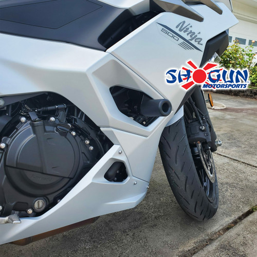SHOGUN Frame Sliders No Cut Black for Kawasaki - Part 750-4169