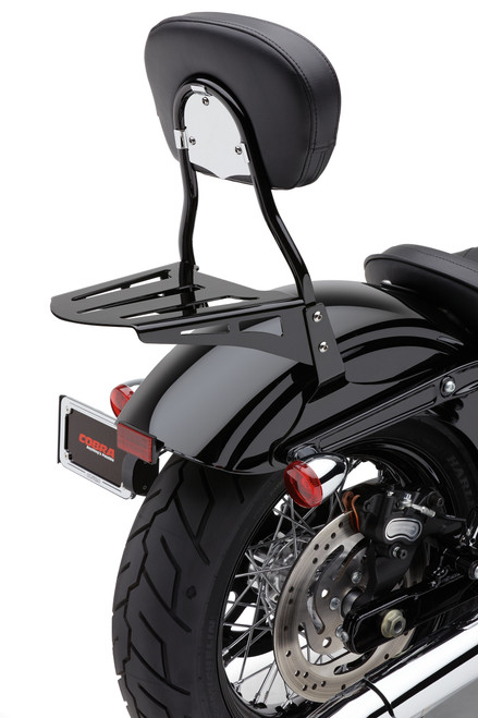 Cobra 02-3600B Sissy Bar Luggage Rack for Rigid Mount Backrests