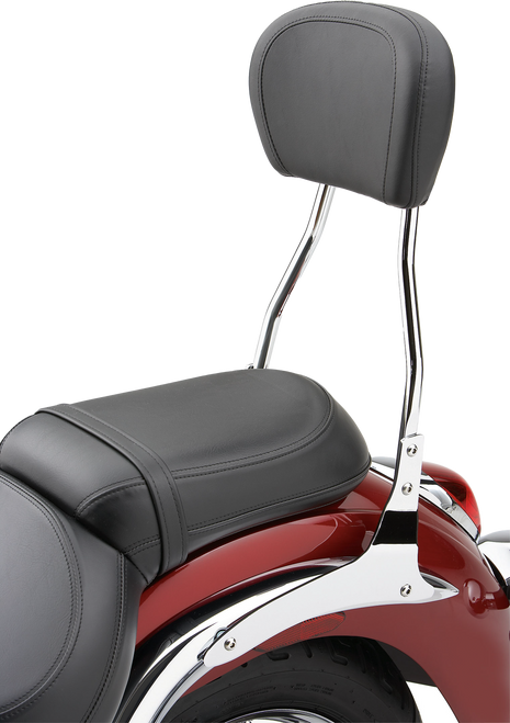 Cobra Standard Round Sissy Bar with Pad for VTX1300S (2003-2006) – Chrome, Part #02-7660