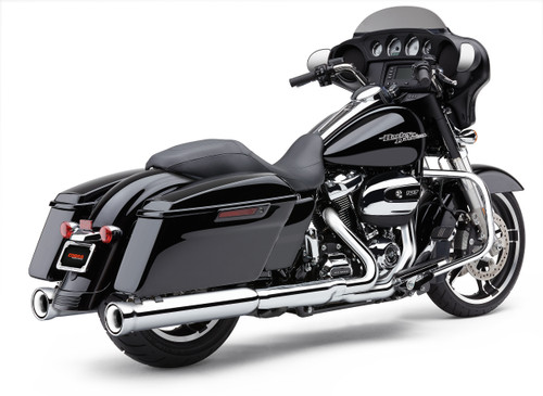 COBRA 6109 4-Inch NH Slip-On Exhausts for Harley FLH/Flt 2017-2025 in Chrome