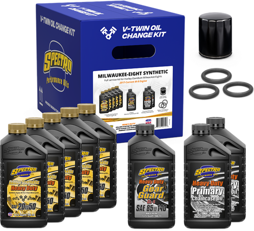 Spectro V Twin Full Oil Service Kit M8 Synthetic - Part 311474