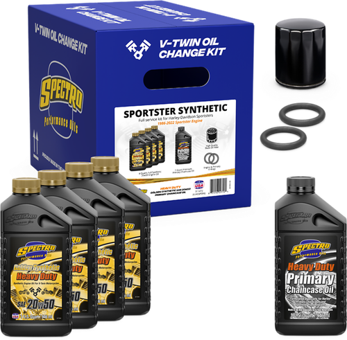 Spectro V Twin Full Oil Service Kit XL Synthetic - Part 311472