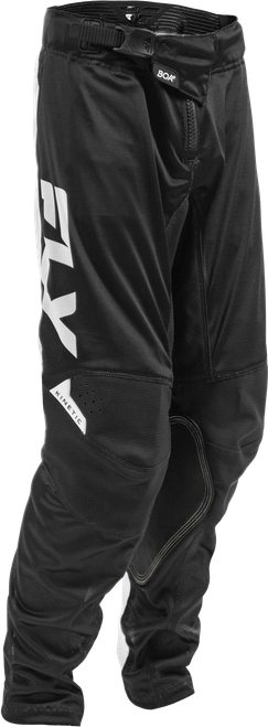 Fly Racing Youth Kinetic Mesh Pants Black/White Size 26 – Lightweight Motorcycle Riding Gear
