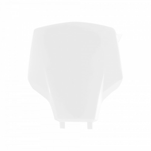 Polisport 8681600002 Front Number Plate - White for ATV and Motorcycle