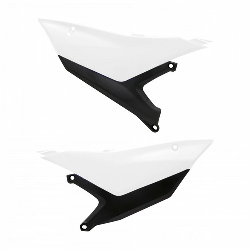 POLISPORT Side Number Plates White - Part Number 8507200002