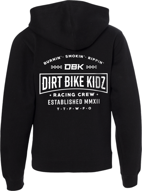 DBK Speed & Style Youth Zip Hoodie Black YHZ-SPEEDSTYLE-M