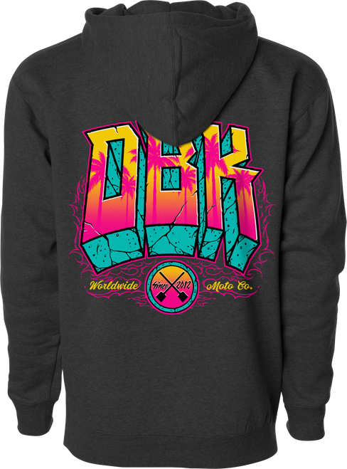 DBK Block X Block Hoodie Charcoal Heather Small - Comfortable and Stylish Casual Wear