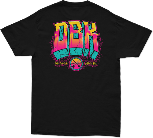 DBK Block X Block Tee Black XL - 100% Cotton, 6 oz Standard T-Shirt