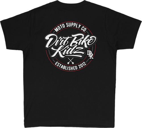 DBK Supply Co. Youth Tee Black YL - 100% Cotton T-Shirt for Kids