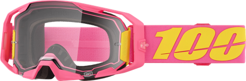 100-Percent ARmatic Goggle with Clear Lens - High Impact Resistant MX Goggles with Quick-Release System