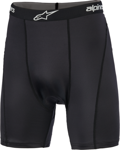 Alpinestars Mx Boxer Padded Black Medium - Durable Motorcycle Underwear