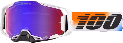 100-Percent Armega Hiper Goggle with United Mirror Red/Blue Lens