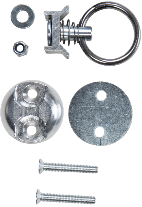 FIRE POWER 1.25-Inch L Track Anchor Mount with Removable Eyelet