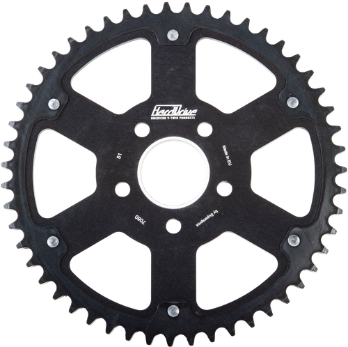 HardDrive RST-7080_WPS:51-BLK Carbon Tooth Sprocket 51 Teeth Black for 1984-2022 Hubs