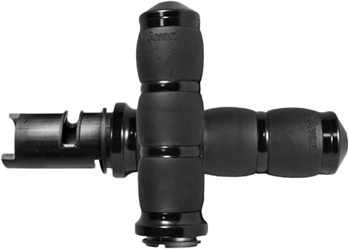 AVON Velvet Air Black Twist Grip Part AIR-96-F24 for Harley-Davidson