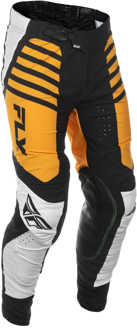 Fly Racing Lite Pants for Men - Ca/Ny White/Black/Mustard Size 36