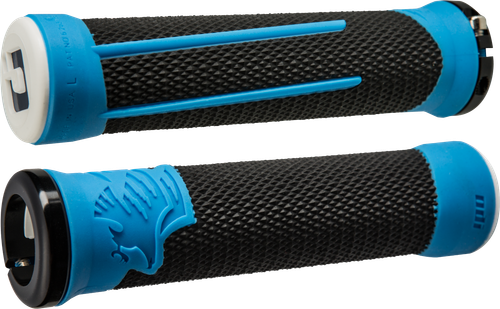 ODI Ag 2 MTB/BMX Grips Black/Blue with Lock-On System (Part Number D35A2BU-B)