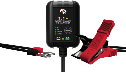 FIRE POWER Wall Mount Battery Charger 6V/12V 1.1A – Fully Automatic Lead-Acid & Lithium Battery Maintainer