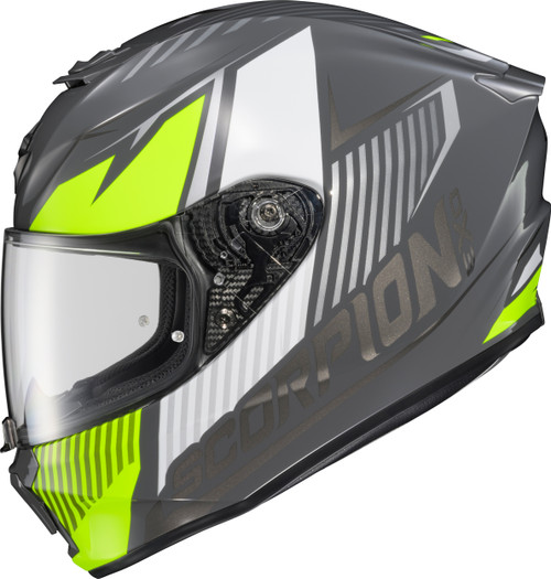 Scorpion EXO Exo R330 Full Face Helmet Hawker Hi Viz – DOT & ECE Certified