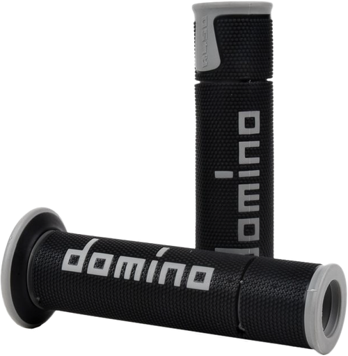 Domino Racing A450 Road Racing Grips Black and Grey Pair