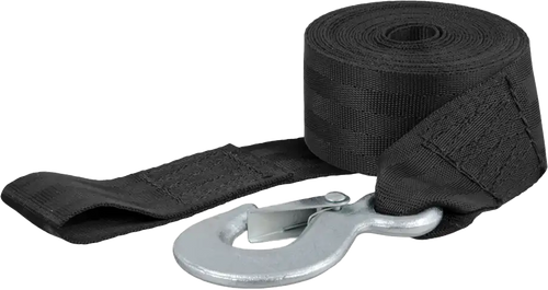 CURT 52-3034 15' Winch Strap with Locking Winch for Boat Trailers and Hoisting