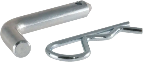 CURT 21401 1/2 Inch Hitch Pin with Clip for 1-1/4 Inch Receiver Tubes