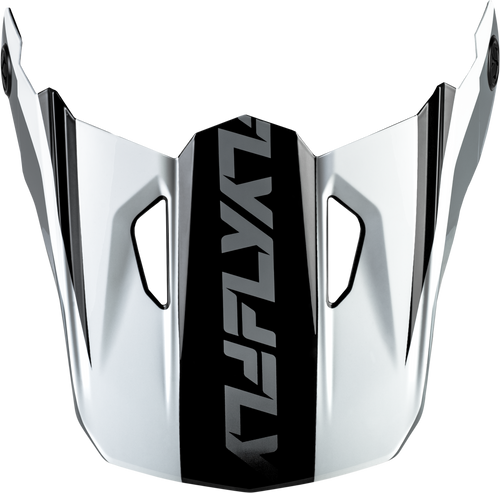 Fly Racing Kinetic Crest Helmet Visor Black/White/Grey XS/S - Part 73-8674VS