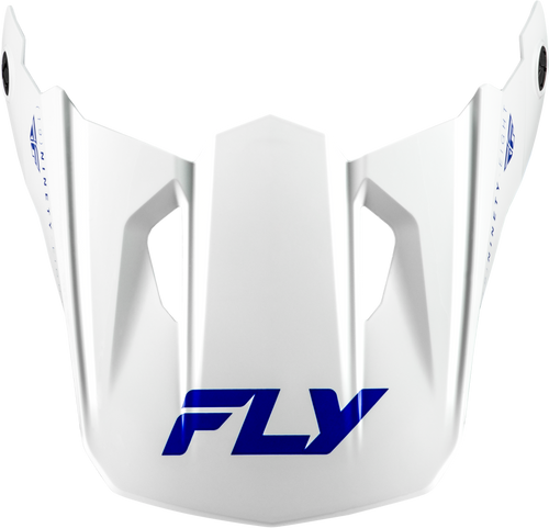 FLY Racing Kinetic Verdict Helmet Visor White/Blue/Grey Medium/Large with DOT and ECE22.06 Approval