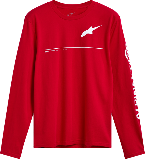Alpinestars Committed Long Sleeve CSF Tee in Red, Medium