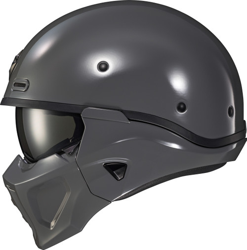 Scorpion EXO Covert X Open Face Helmet Cement Grey Large - Lightweight Motorcycle Helmet with Advanced Safety Features