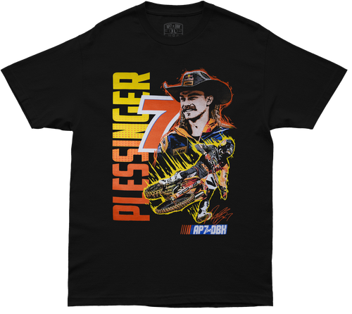 DBK Speedway Tee Black Large - 100% Cotton, 6 oz