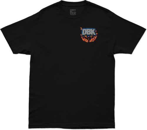 DBK Wide Open Youth Tee in Yellow - Part Number YT-WIDEOPEN-L