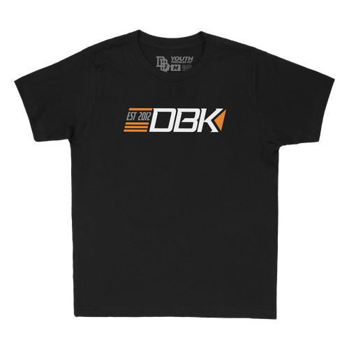 DBK We Race Youth Tee Black YX - 100% Cotton T-Shirt for Kids
