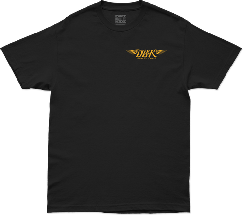 DBK Goldwings Tee Black Medium – 100% Cotton, 6oz Fabric
