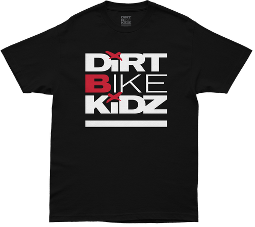 DBK Classic Youth Tee in Black and White, Part Number YT-CLASSIC-L