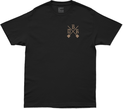 DBK Camo Shovels Tee Black 2X – Comfortable 100% Cotton Work T-Shirt