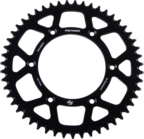 Fire Power Aluminum 51-Tooth Rear Sprocket (Part No. FPA-990-51-BLK)