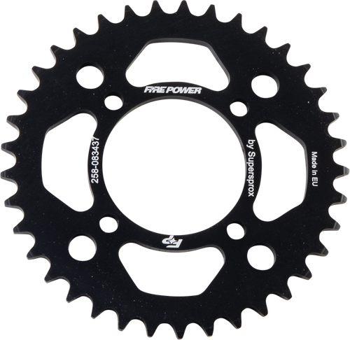 FIRE POWER Rear Sprocket Aluminum 37-tooth Black for Enhanced Motorcycle Performance