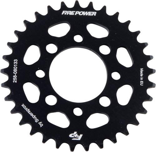 FIRE POWER Rear Sprocket Aluminum 33T Black (Part Number: FPA-801-33-BLK)