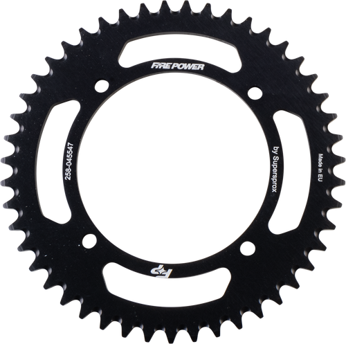 FIRE POWER Rear Sprocket Aluminum 47T Black - Part FPA-455-47-BLK