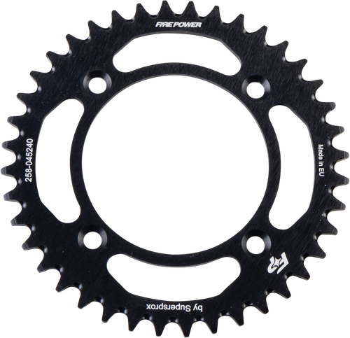 FIRE POWER Rear Sprocket Aluminum 40T Black for Enhanced Performance