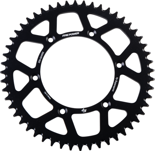 FIRE POWER Rear Sprocket Aluminum 52T Black for Enhanced Performance