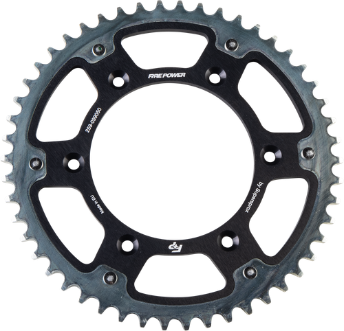 FIRE POWER FPH-990-50-BLK Rear Sprocket Hybrid 50-tooth Black/Silver