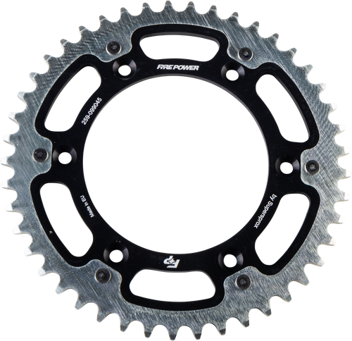 Fire Power FPH-990-45-BLK Rear Sprocket Hybrid 45 Teeth - Black/Silver