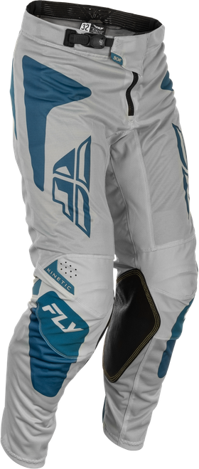 Fly Racing Kinetic Mesh Sym Pants Grey/Blue Size 30 with BOA® Fit System