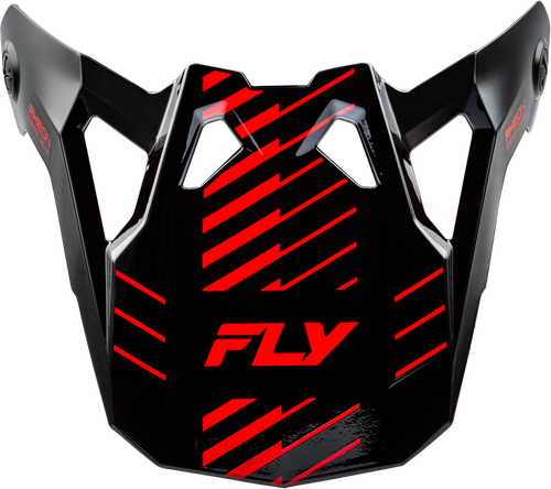 Fly Racing Formula CP Slice Visor Grey, Red & Black - Youth Small