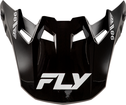 Fly Racing Formula CC Objective Visor Black and White XL/2X for Motorcycle Helmets