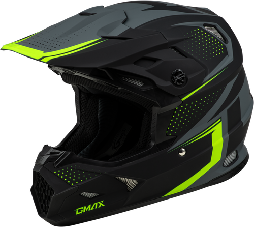 GMAX MX-96 Helmet Matte Grey/Hi Viz XS with MIPS Safety System